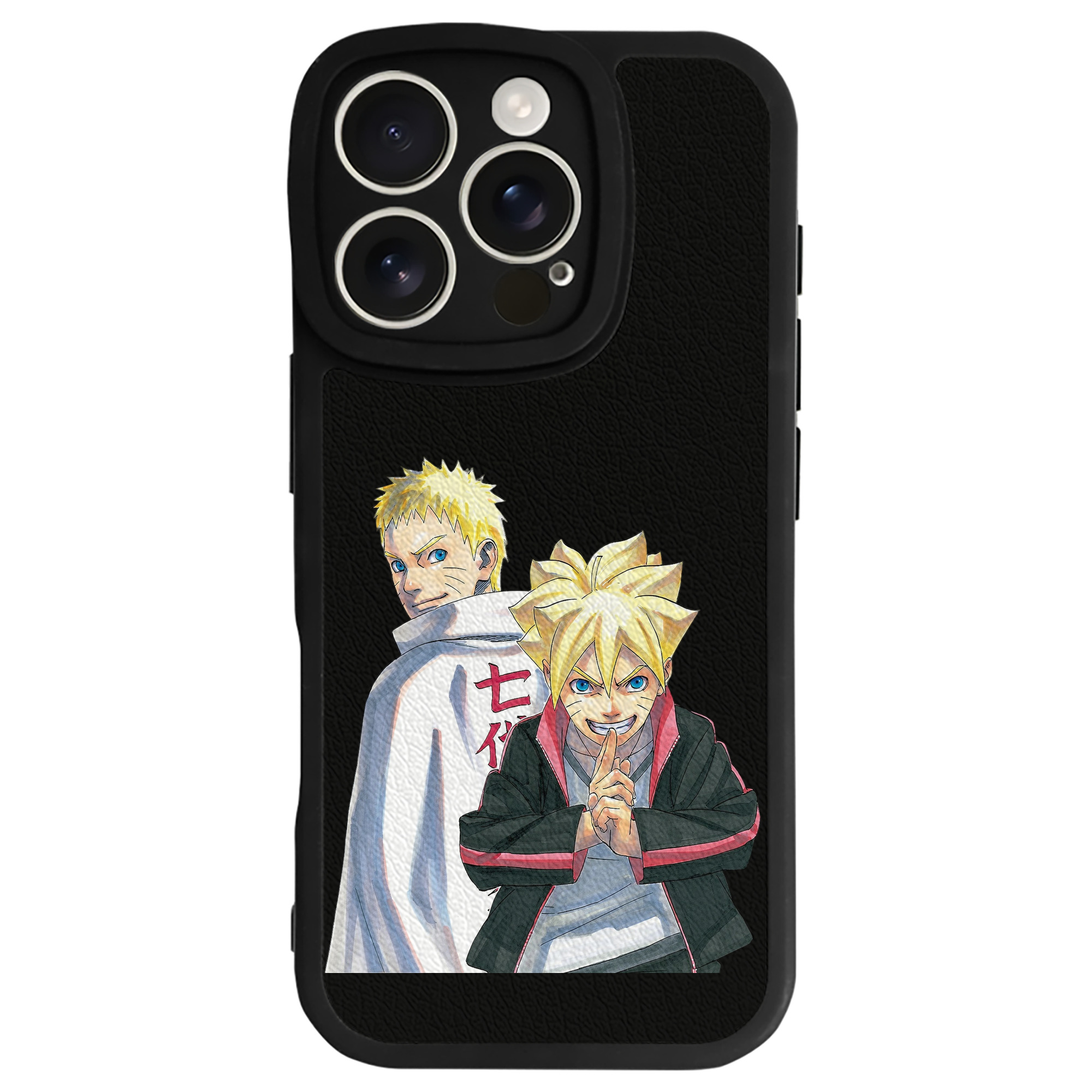 （画像用） NARUTO -ナルト- うずまき ボルト Uzumaki Boruto 【iPhone 16シリーズ対応】シリコンスマホケース（レザー調） 材質：シリコン
